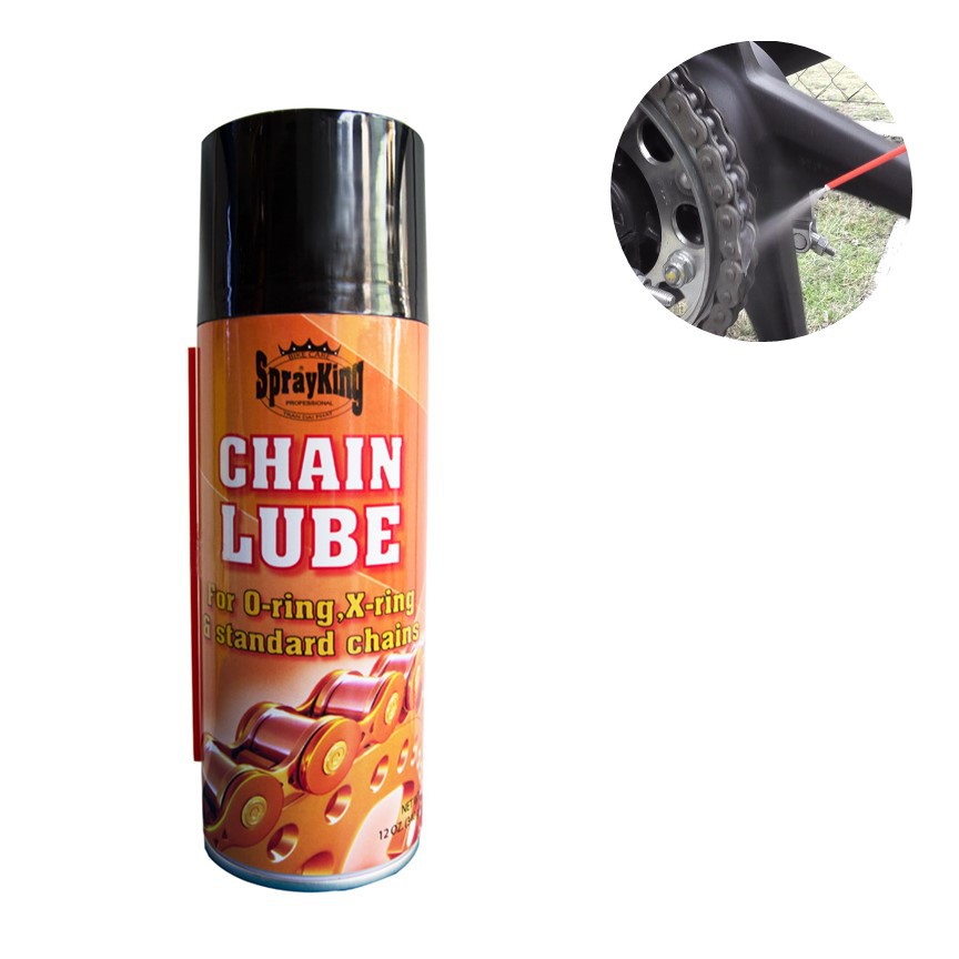 Chai Xịt Bôi trơn sên SprayKing Chain Lube 400ml Greennetworks