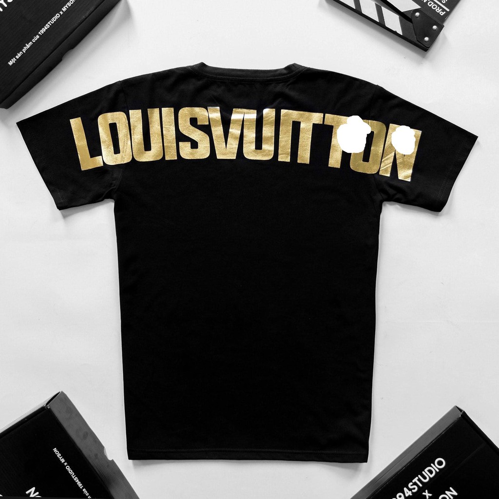 [COMBO MUA 1 ÁO TẶNG 1 MŨ TRƠN LƯỚI THỜI TRANG ] Áo phông L.Vuiton Unisex chất liệu cotton , áo thun Unisex thời trang | BigBuy360 - bigbuy360.vn