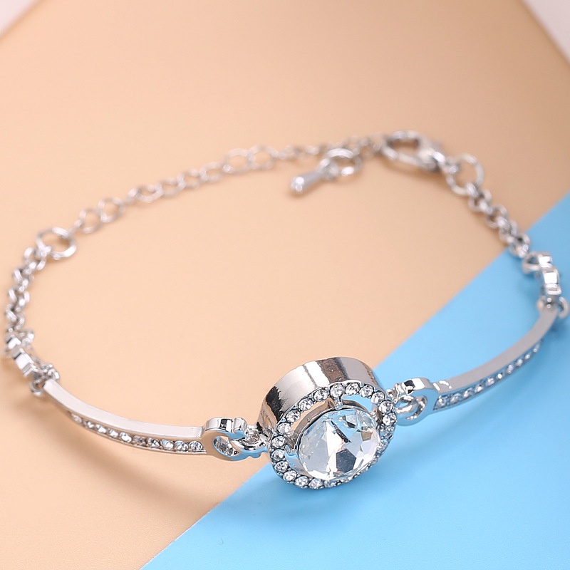 Vòng Tay Đính Đá zircon Họa Tiết Trái Tim Thời Trang Cao Cấp Cho Nữ