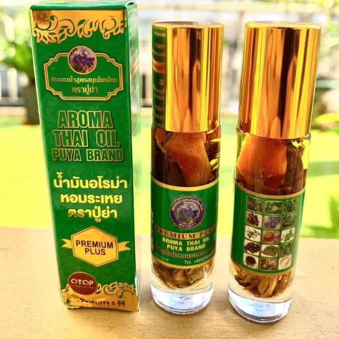 Dầu Gió Lăn 29 Vị Thảo Dược Thái Lan - AROMA THAI OIL PUYA BRAND