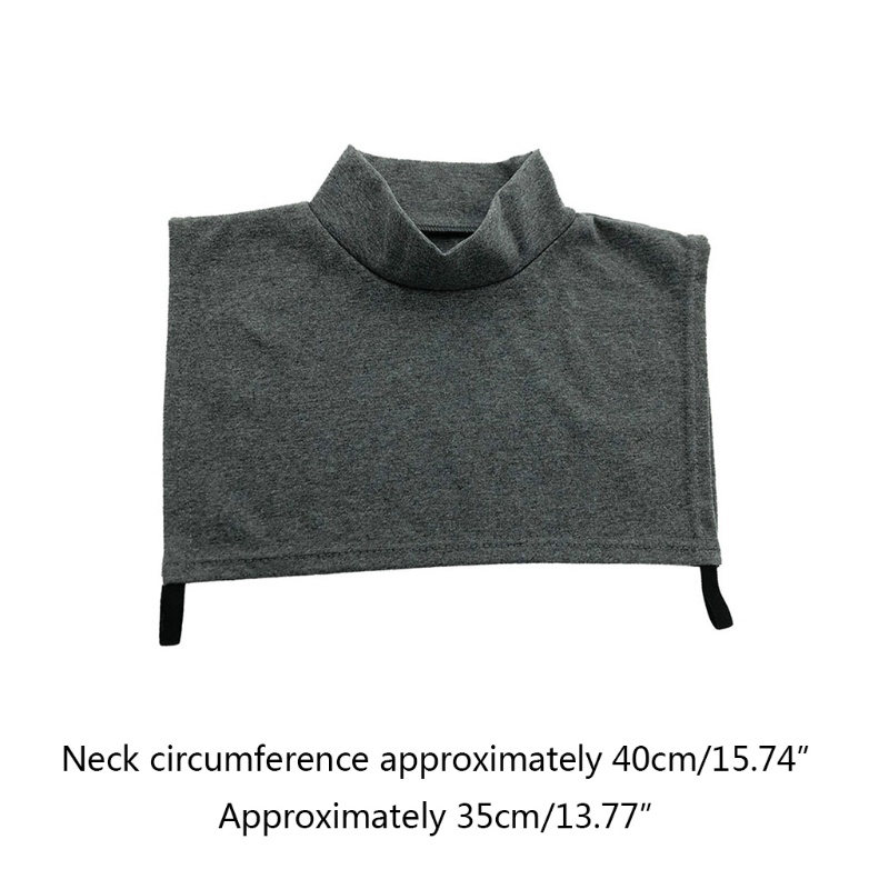 Han Áo Cổ Lọ Giả Lông Lừa Có Thể Tháo Rời Màu Trơn Ấm Áp Cho Nữ