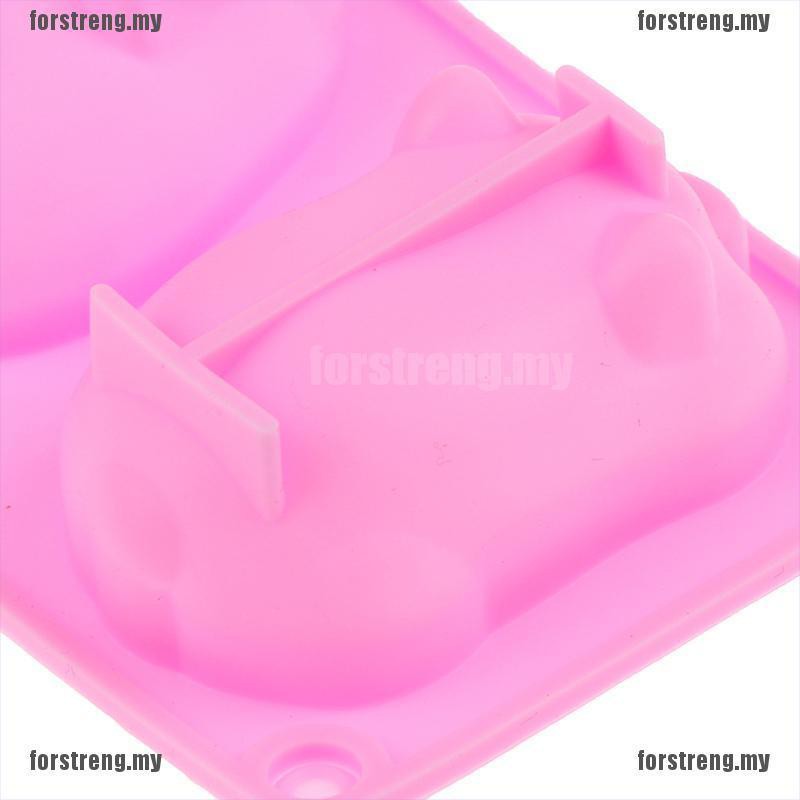 Khuôn Silicone Tạo Hình Làm Bánh Kẹo Hình Thỏ Heo 3d Diy