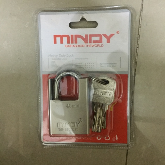 khoá , ổ khóa Mindy chống cắt (40mm)