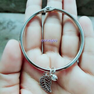 Kiềng tay size 50mm mix charm bạc