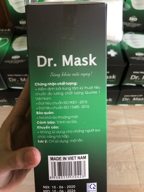 Khẩu trang kháng khuẩn 4 lớp Dr.Mask