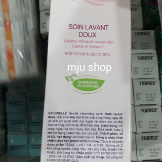 (Chính hãng) Dung dịch vệ sinh phụ nữ Saforelle 100ml