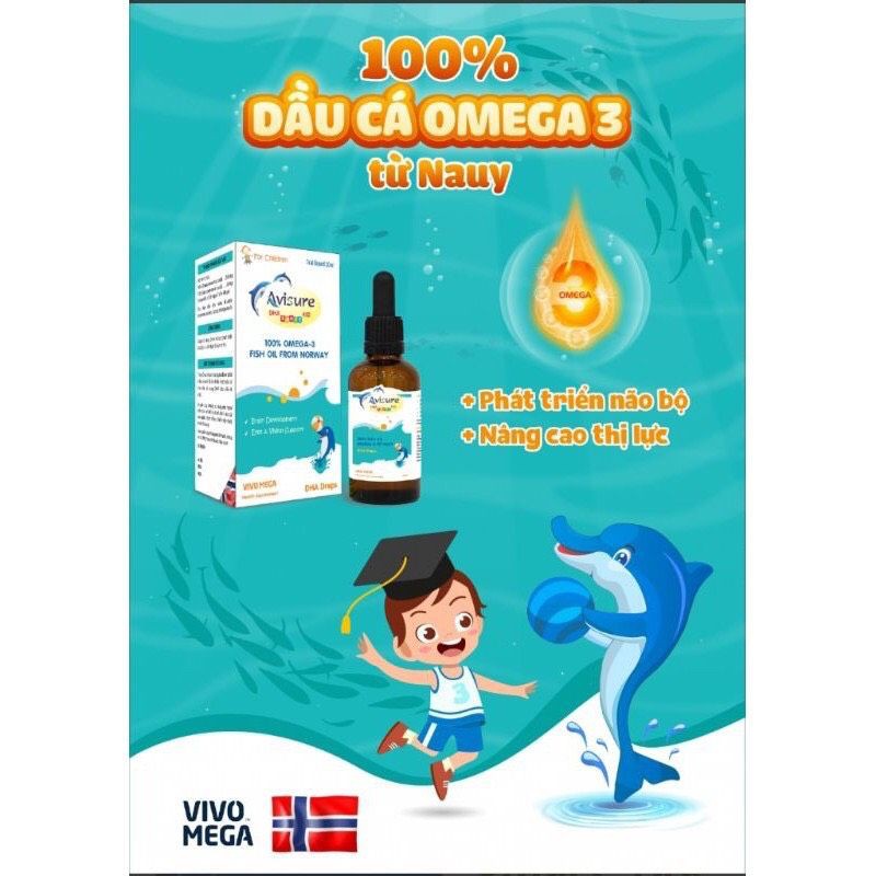 Avisure DHA Smart kid - bổ sung DHA tinh khiết giúp bé mắt sáng thôn (lọ 20ml)