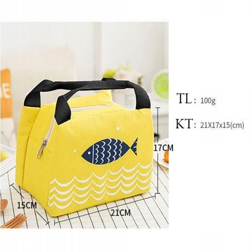 Túi giữ nhiệt đựng hộp cơm đồ ăn giao hàng có khóa kéo 3 lớp giữ nhiệt kiểu xuất nhật sang trọng tiện 2394 SHOP TIỆN ÍCH