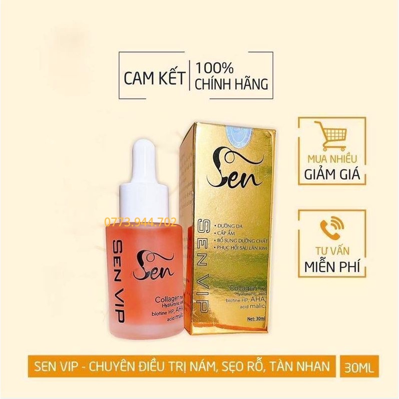 Mẫu Mới Serum Sen Vip Làm Đẹp Da Mỹ Phẩm Sen Chính Hãng