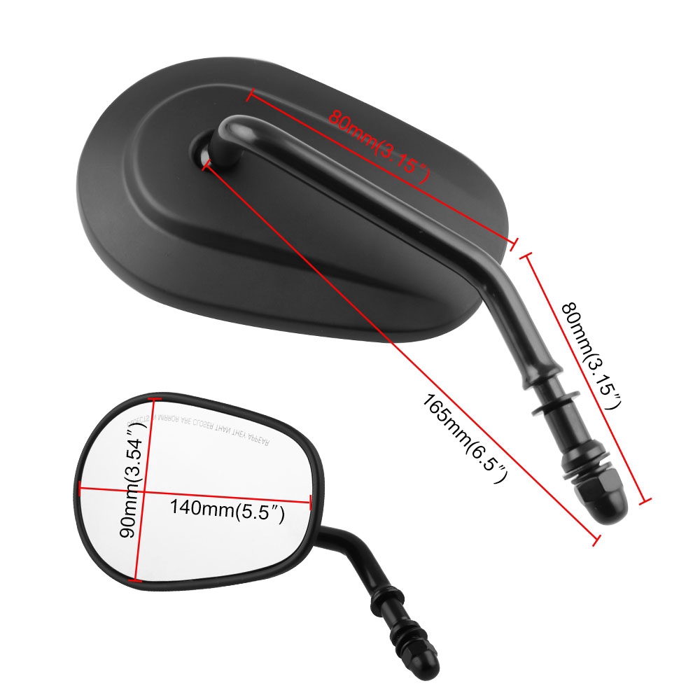 Gương Chiếu Hậu Màu Đen Dành Cho Xe Mô Tô Harley Davidson Xl 883 1200