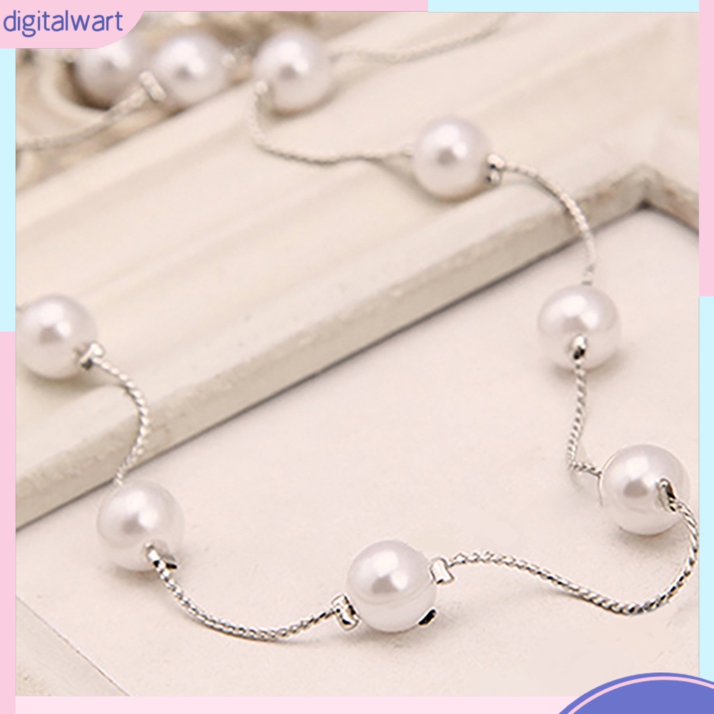 Vòng cổ nữ xỏ ngọc trai giả đơn giản thời trang