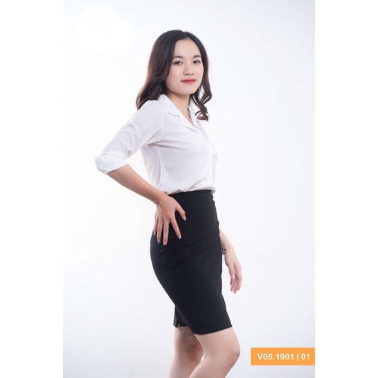 Chân váy bút chì công sở dài đến gối VT