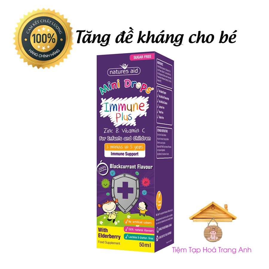 Tăng đề kháng Natures Aid Immune support cho trẻ