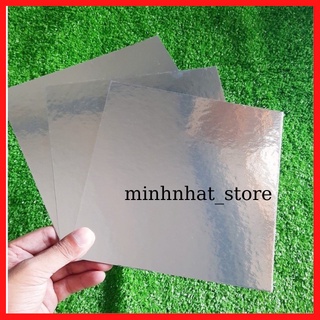 Đế Bánh Sinh Nhật Hình Vuông,Màu Trắng