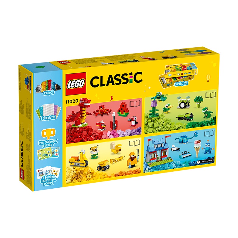 Đồ Chơi LEGO Bộ Gạch Sáng Tạo Kèm Đế Gạch Classic 11020 (1601 chi tiết)