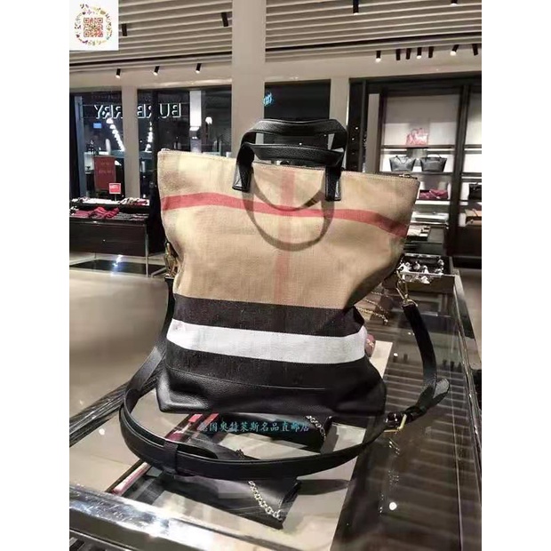 Túi xách da thật thời trang cao cấp Burberry BBR thiết kế nhẹ và thiết thực, chất liệu vải lanh chống thấm