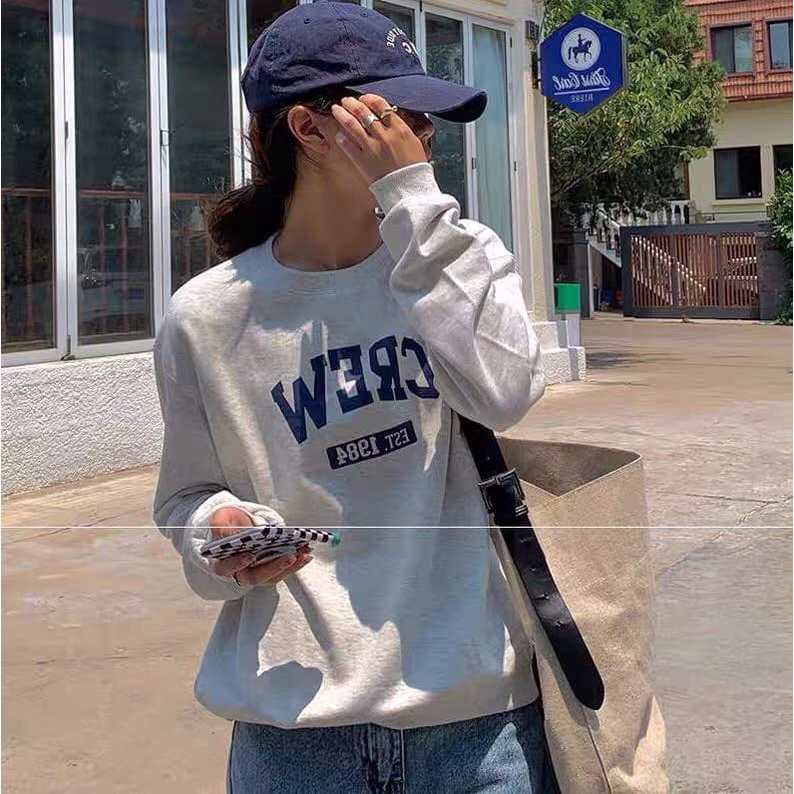 [Có Video + Ảnh Thật] Áo Sweater Nữ Crew Basic Nỉ Bông Dày Ấm Cực Dễ Phối Đồ - Chuu House - CH0135
