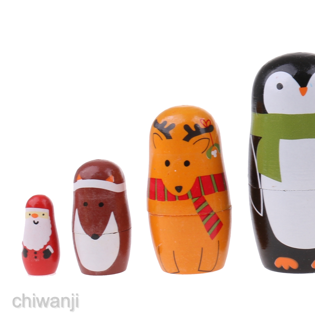 6 Búp Bê Nga Matryoshka Bằng Gỗ