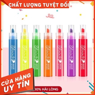 Bút Đánh Dấu Dạ Quang Mini Highlight Baoke MP4905 Màu Tự Chọn COMBO 7 
