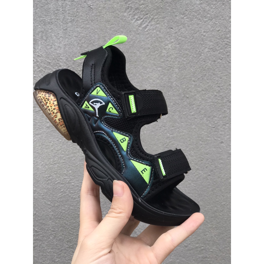 Sandal bé trai khâu đế nội địa bền đẹp - dép quai hậu cho bé có quai dán họa tiết siêu đẹp kiểu năng động(sz26-sz31)