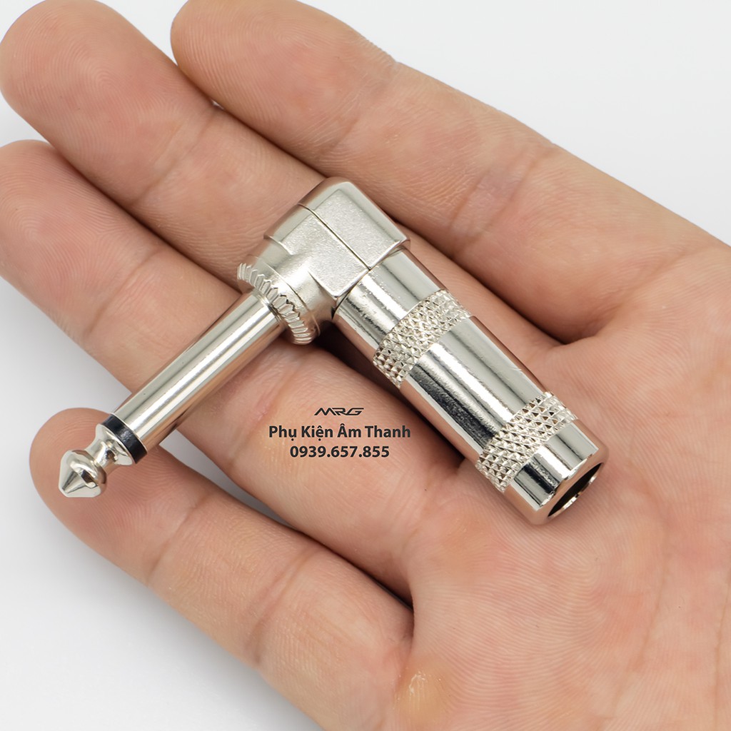 Đầu Jack 6ly-6.5 ly Góc Vuông Chữ L, dùng hàn dây tín hiệu-J3