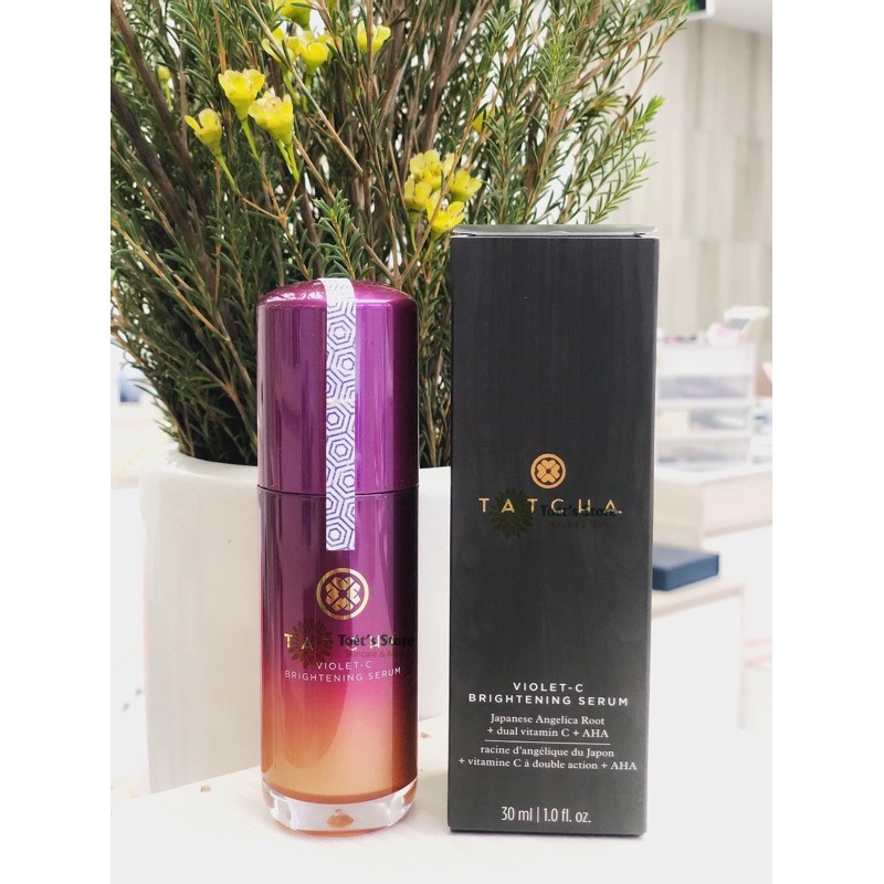 Tinh chất sáng da Tatcha Violet-C Brightening Serum 20% Vitamin C + 10% AHA  Serum