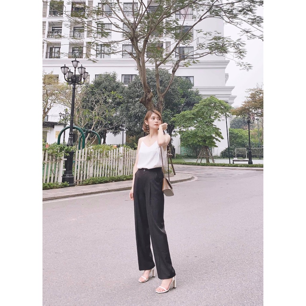 Quần ống rộng culottes xuông dài 100cm | BigBuy360 - bigbuy360.vn