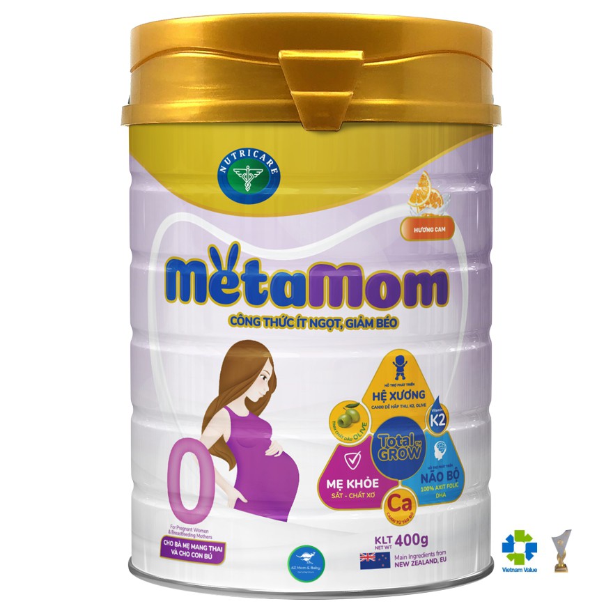 Sữa bột Nutricare MetaMom dành cho mẹ bầu &amp; cho con bú (400g)