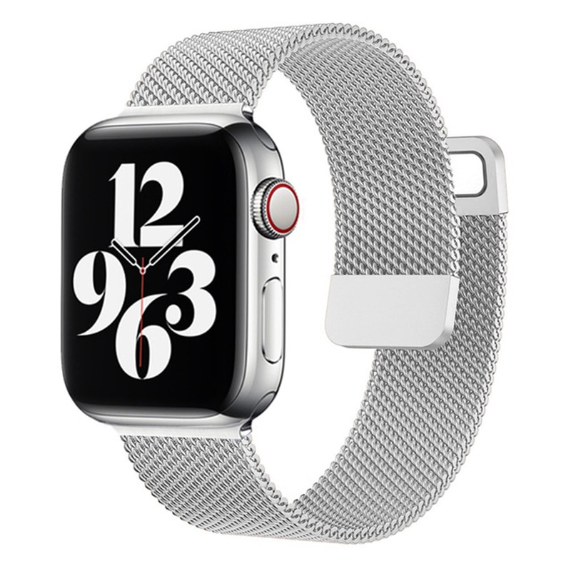 Dây Đeo Kim Loại Từ Tính Cho Đồng Hồ Thông Minh Apple watch 44mm 45mm 41mm 40mm 38mm 42mm 44mm iWatch 4 5 6 se 7