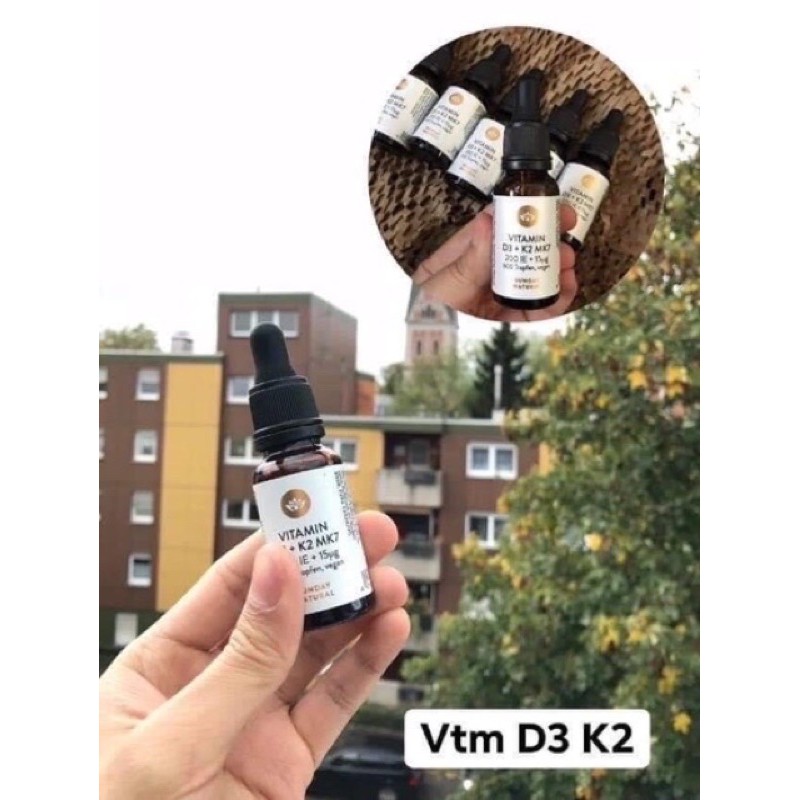 Vitamin D3K2 MK7 - Hãng Sunday Natural của #Đức