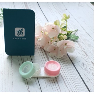 Hộp đựng lens dễ thương - khay đơn đựng kính áp tròng sịn sò - tiểu màn thầu