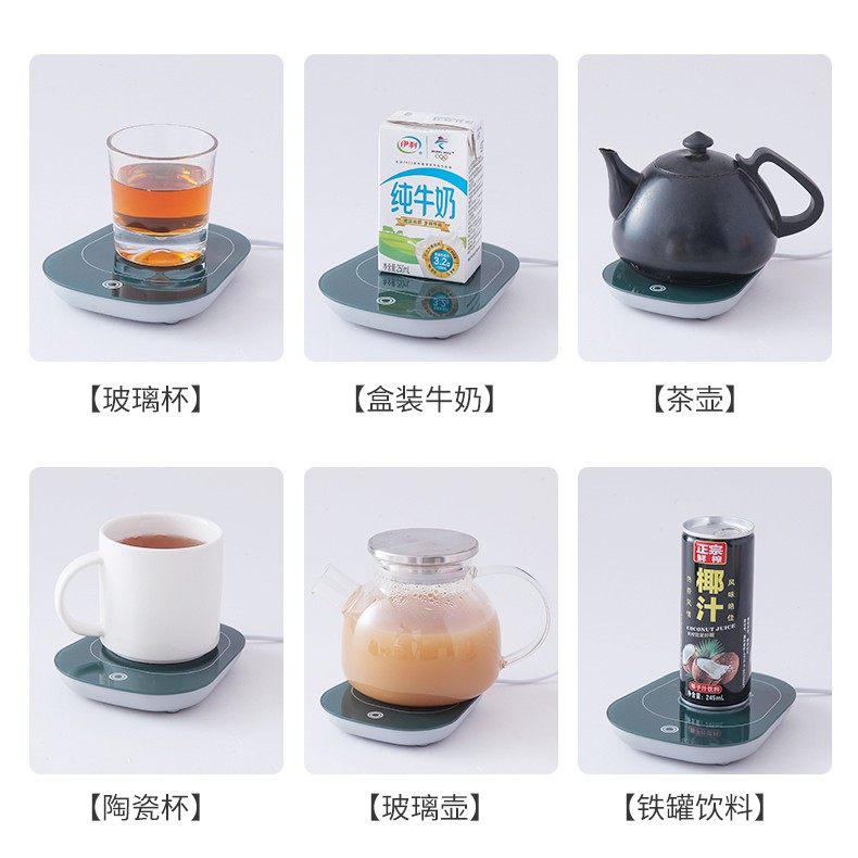 Bộ máy hâm nóng đồ uống sữa cho bé, cà phê, trà siêu sang tiện lợi giá rẻ (kèm cốc sứ và thìa)