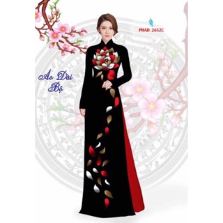 Vải áo dài hoa rơi