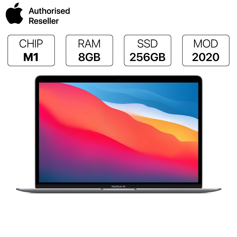 Máy tính Apple MacBook Air 13" 2020 (M1/8GB/256GB) - Hàng Chính Hãng Bảo Hành 12 Tháng