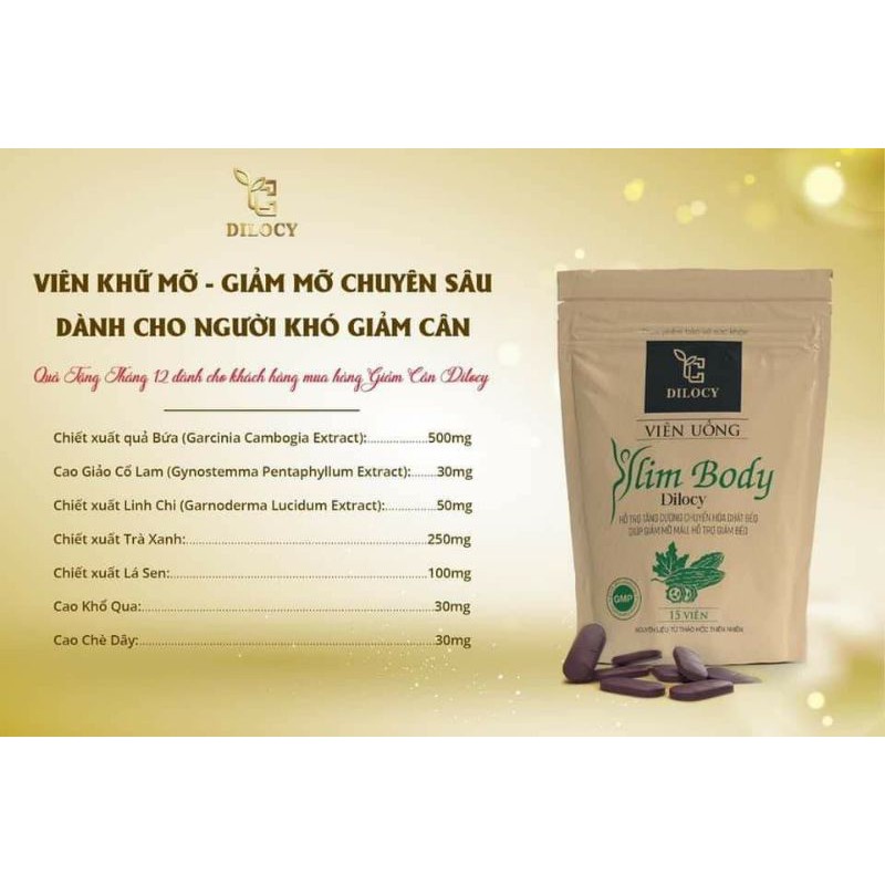 Viên uống Khử mỡ Dilocy Slim Body | BigBuy360 - bigbuy360.vn