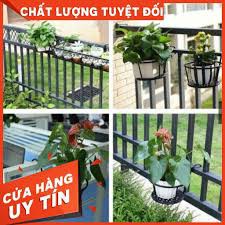 Giỏ sắt treo hoa ban công - hàng đẹp sơn tĩnh hh026