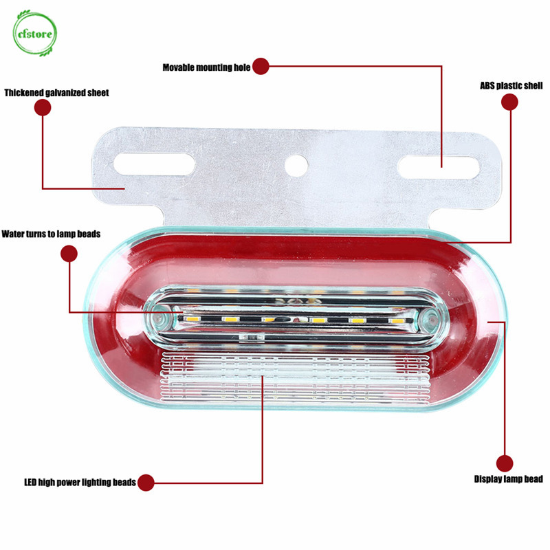 Đèn tín hiệu xi nhan gắn hông xe hơi / xe tải 12v