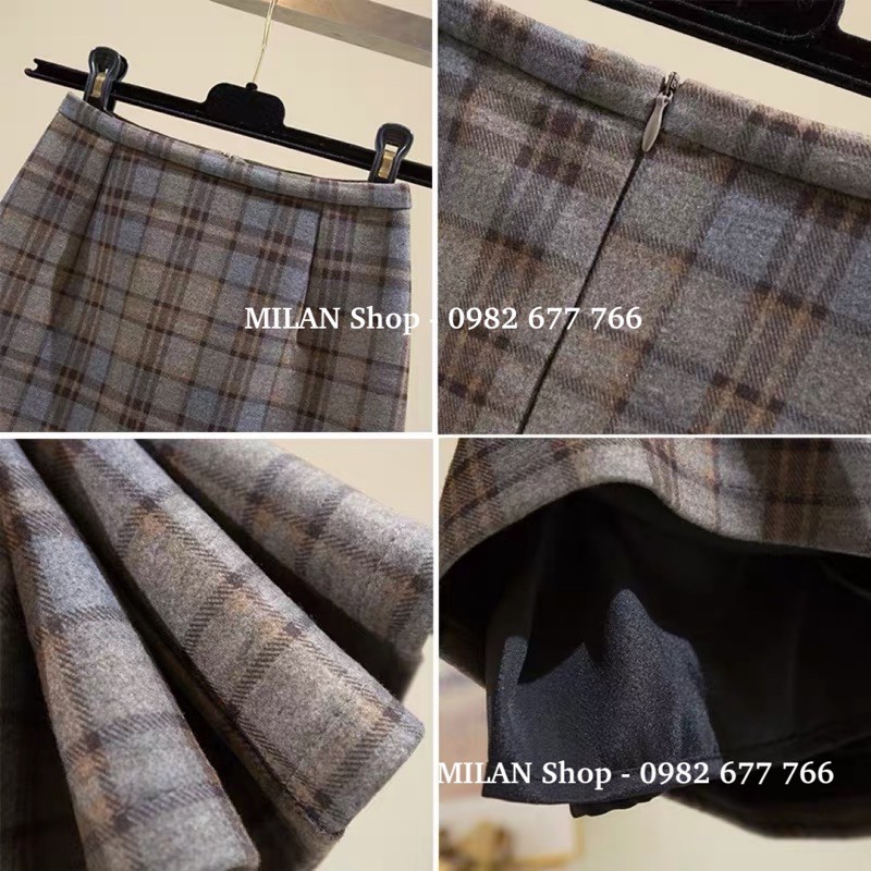 Chân váy dạ ngắn trên gối 2 kiểu nhiều màu | BigBuy360 - bigbuy360.vn