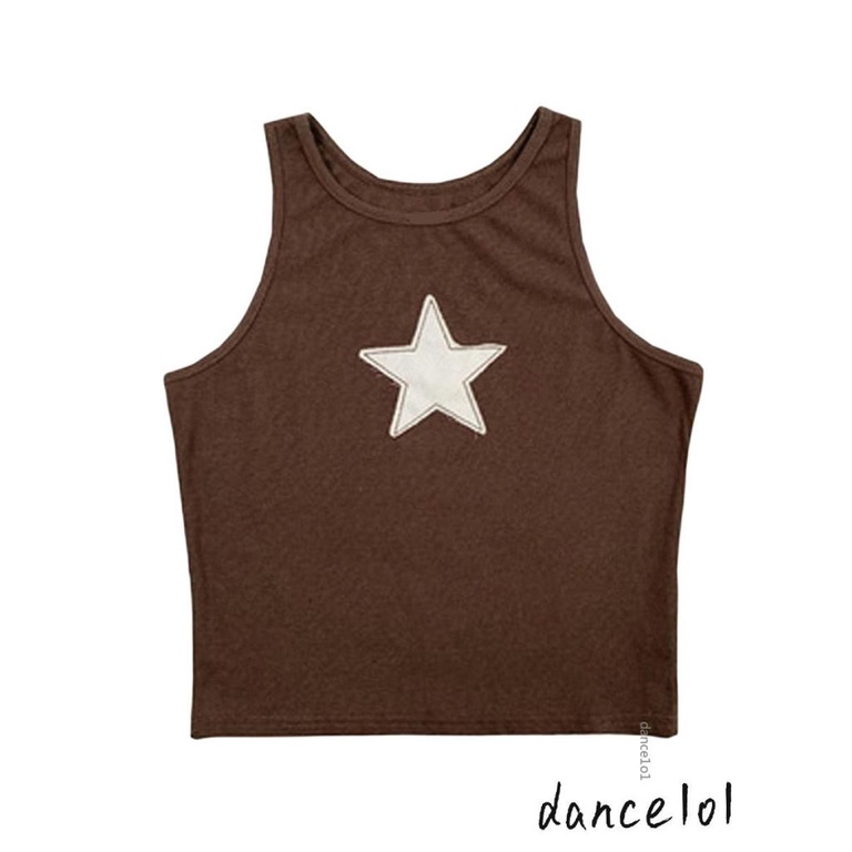 Áo Ba Lỗ Thêu Ngôi Sao Thời Trang Mùa Hè Dành Cho Nữ 1O1