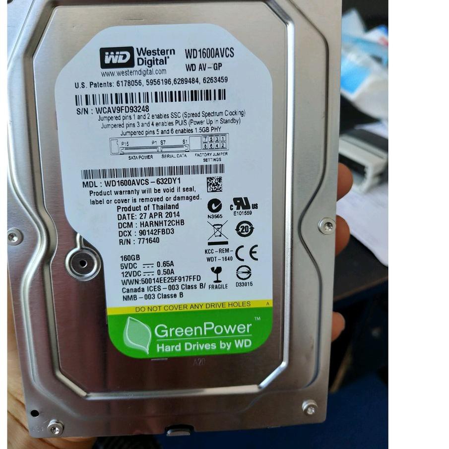 Ổ Cứng Ngoài 160gb Wd Sata Pc | BigBuy360 - bigbuy360.vn