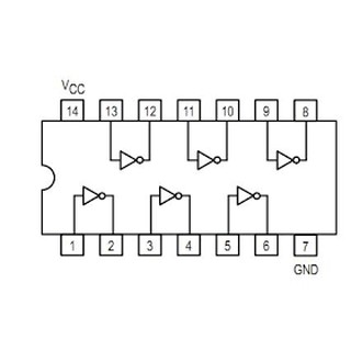 Linh Kiện 74LS06 Hex Inverter Buffer/Driver DIP14