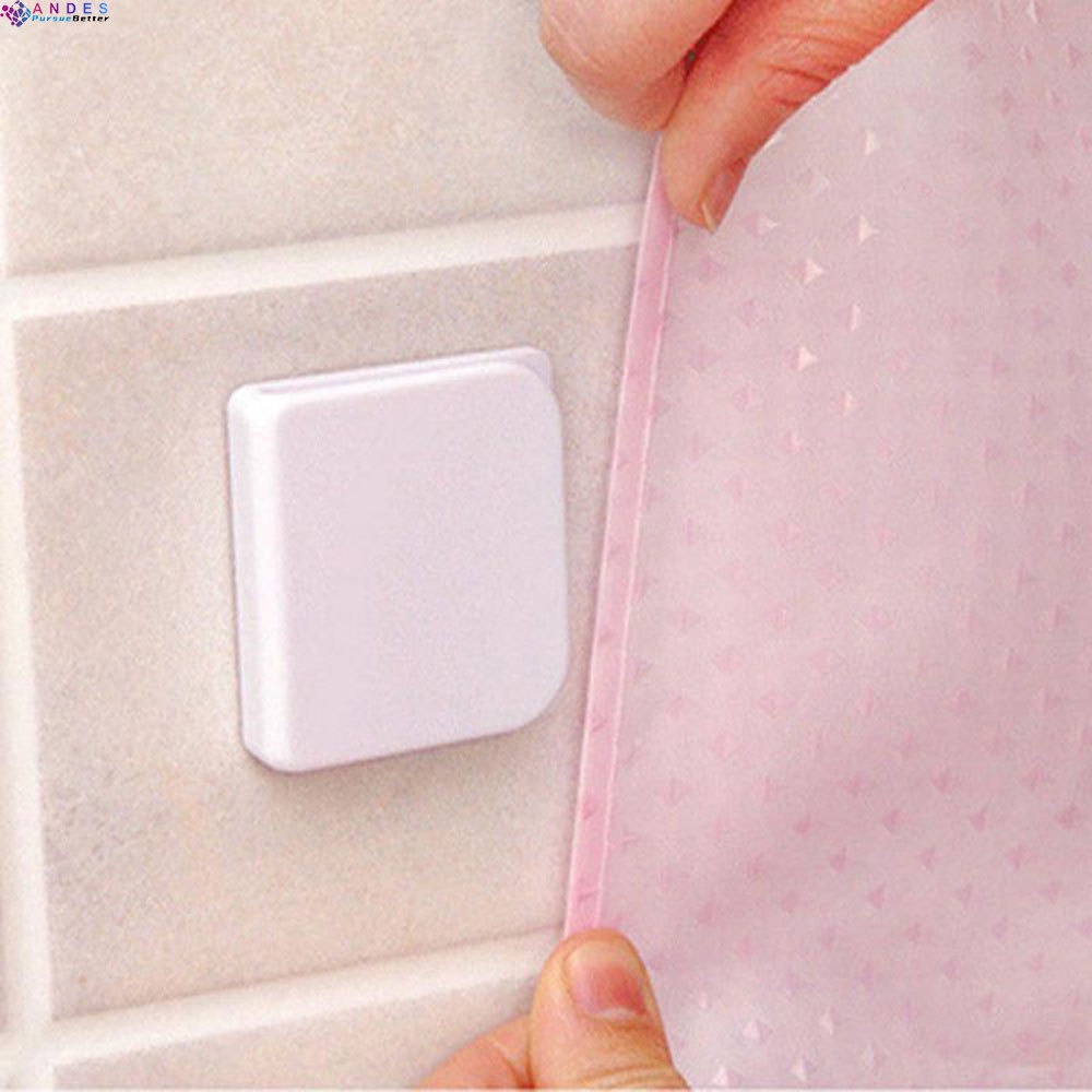 Set 2 kẹp rèm cửa nhà tắm chống văng nước chất lượng cao