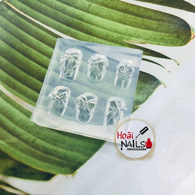 khuôn nơ silicon làm nail