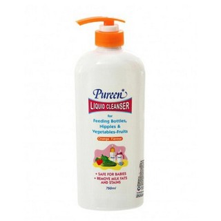 Nước Rửa Bình Sữa Và Rau Củ Pureen Hương Cam 750ml