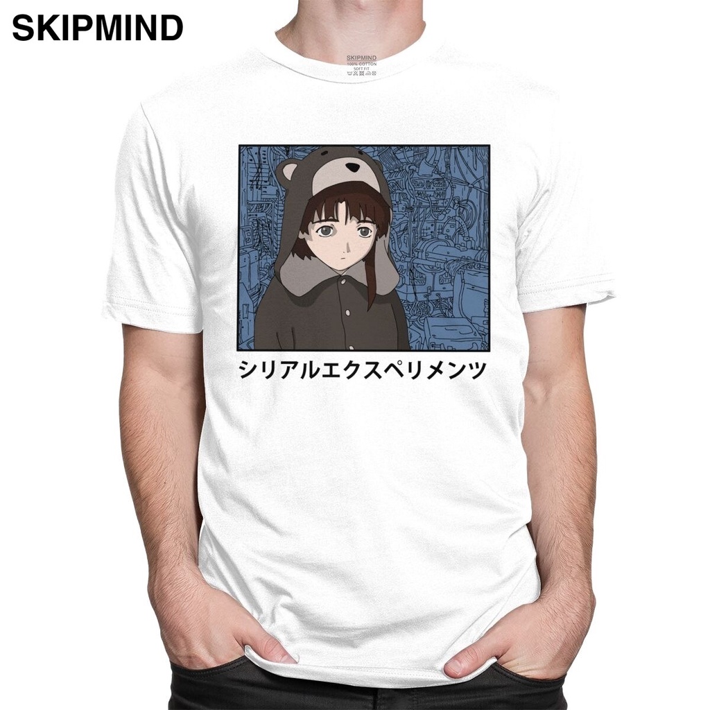 Áo Thun Tay Ngắn Size Lớn Hình Anime Serial Experiments Lain Cho Nam Và Nữ Iw Sakura Girl Sci Fi