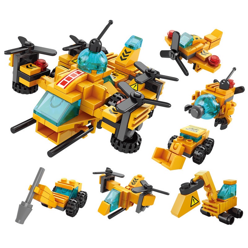 Mô hình đồ chơi Sluban 8732 dòng giữ gìn hòa bình thành phố 6 trong 1