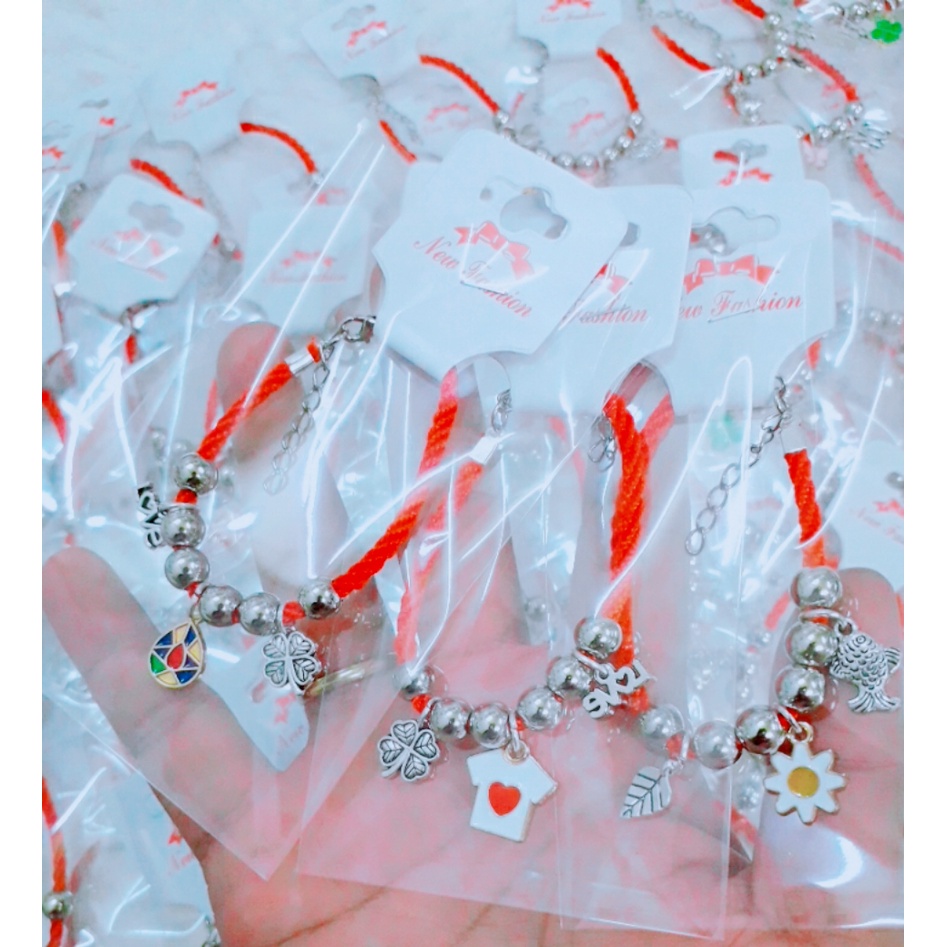 Sỉ 1 set 10 vòng tay charm sơn giá 80k