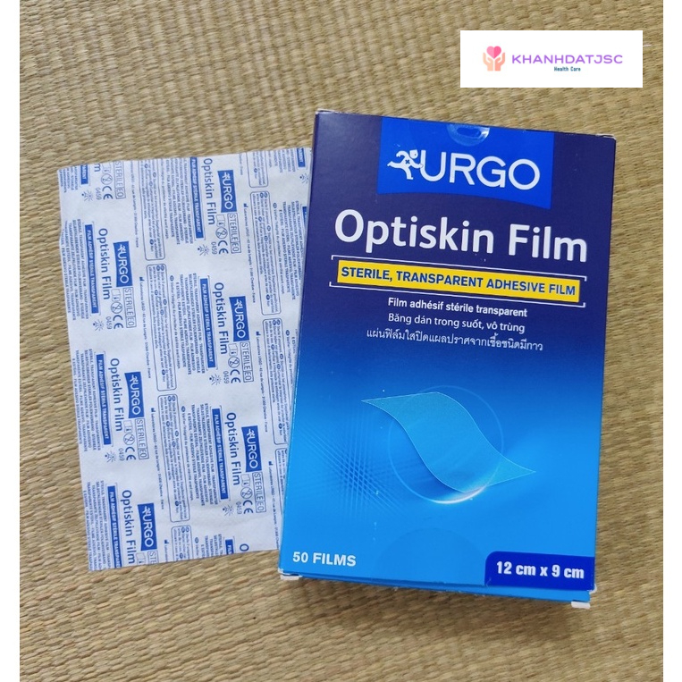 Băng vô trùng trong suốt, không thấm nước Urgo Optiskin Film 120 x 90mm