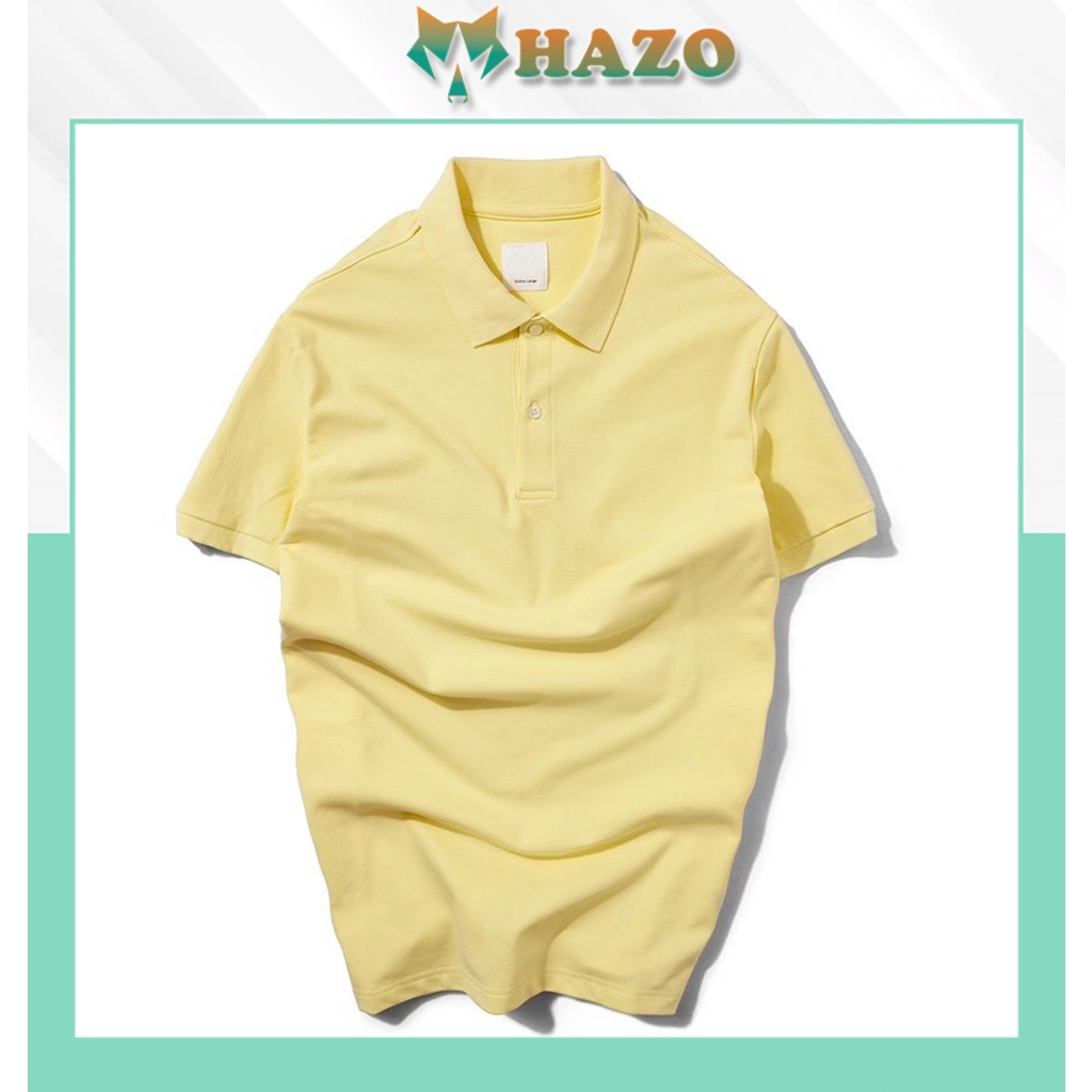 Áo Thun Nam Nữ Cổ Bẻ Polo Chất Liệu Thấm Hút Mồ Hôi Phong Cách Trẻ Trung - Hazo