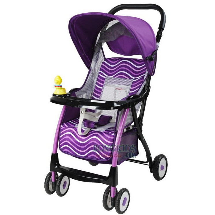 [Giá sỉ] Xe đẩy 1 chiều 3 tư thế 722C (Có đồ chơi ,phanh hãm, giỏ để đồ)